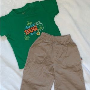 Carter’s Short Sleeve Shirt and Pants Outfit